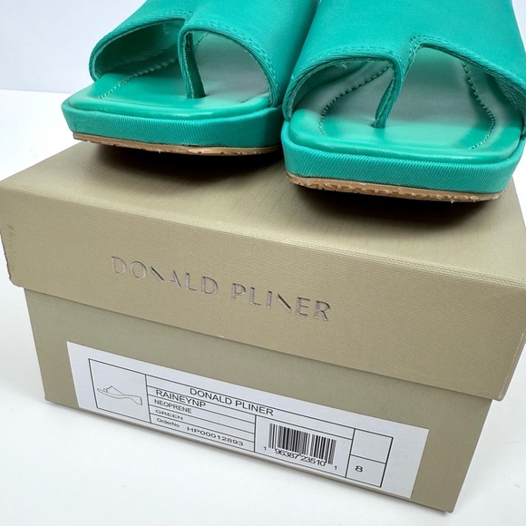 Donald J. Pliner Rainey Toe-Loop Sporty Slide Sandals Neoprene Green Size 8 - Picture 16 of 16